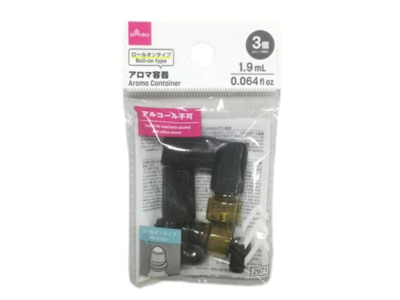 Aroma Container (Roll Type, Perfume Dark Bottle, 3 pcs)
