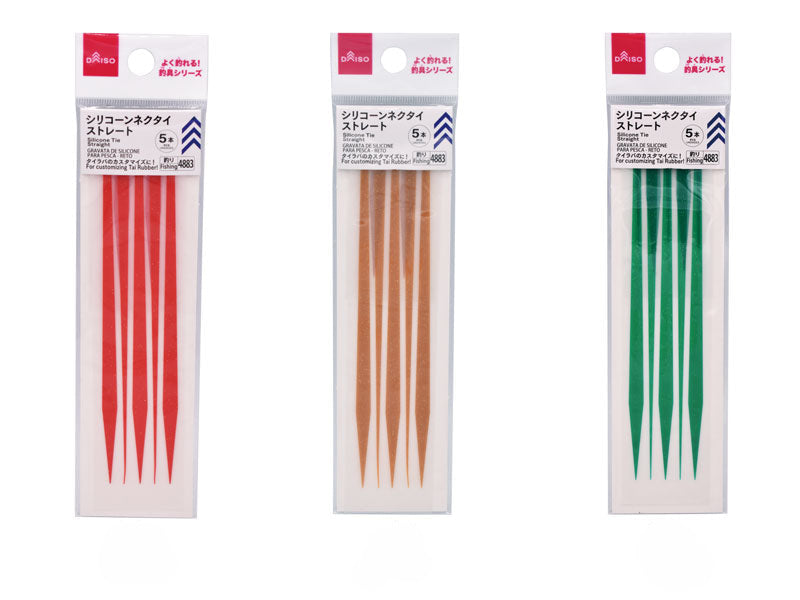 Silicone Neck Tie (Straight, 5 pieces)