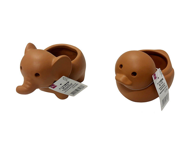 Animal Plant Pots (Elephant, Duck)