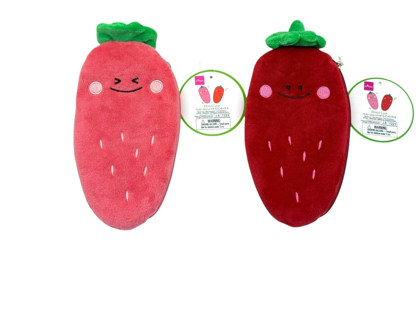Pencil Case (Red Strawberry, Pink Strawberry)