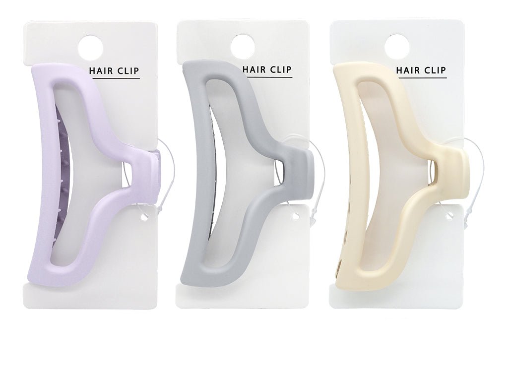 Matte Curved Hair Clip (Pale Colors)