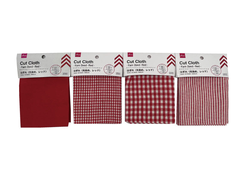 Fabric Scraps (Pre-dyed, Red)