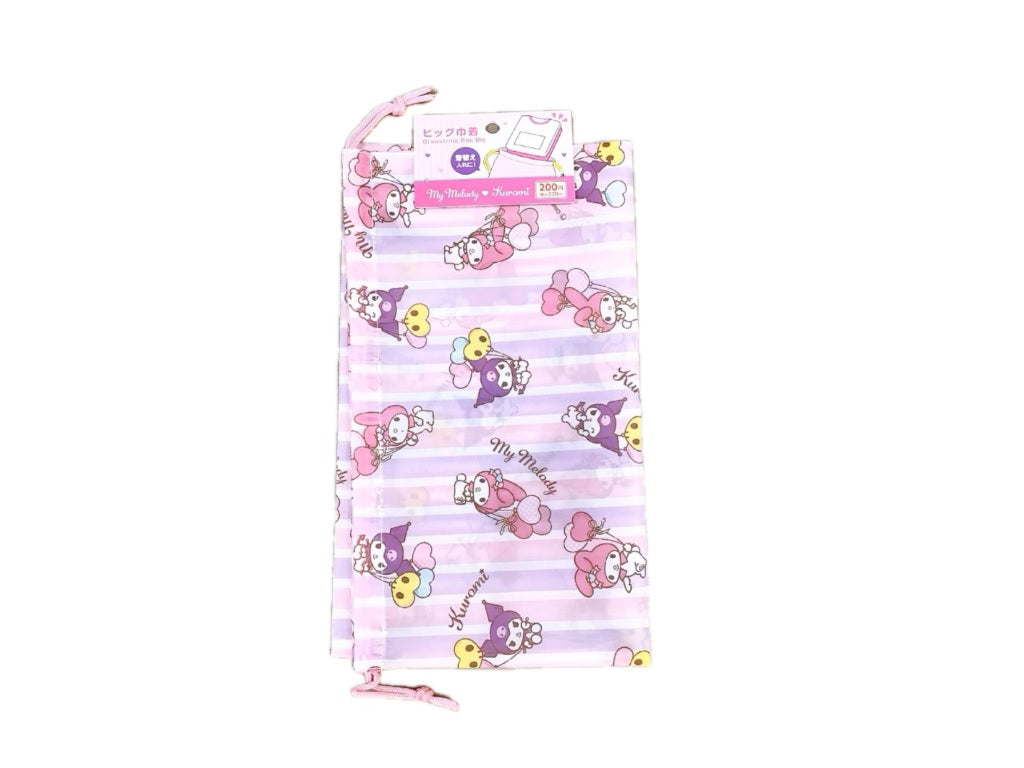Big Drawstring Pouch - My Melody Balloon