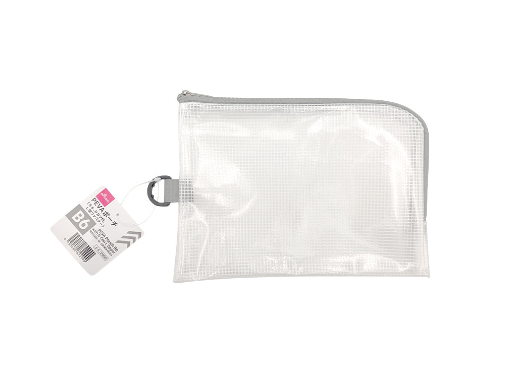 PEVA Pouch (B6, with D-ring, L-shaped zipper)