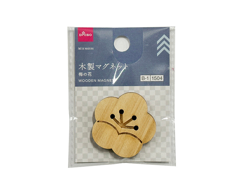 Wooden Magnet (Plum Blossom)