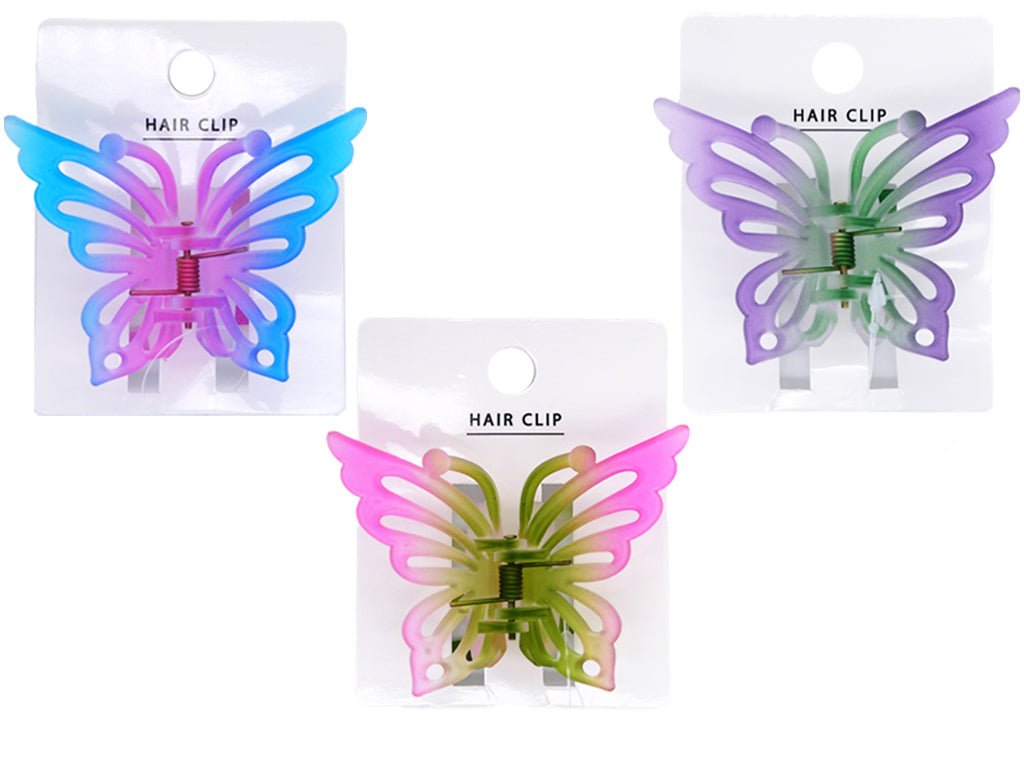 Matte Gradient Butterfly Hair Clip