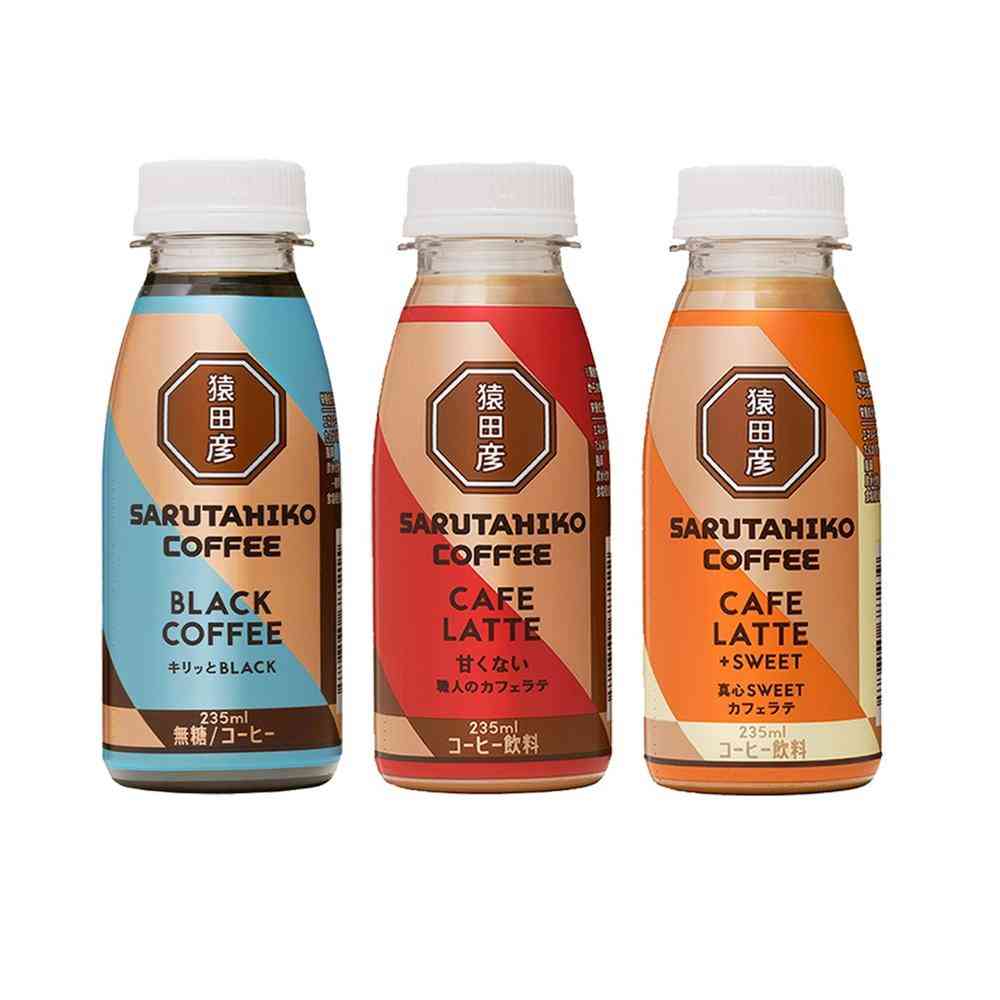 [Refrigerated] Saruta Coffee Coffee 3 Types Tasting Set 235ml x 2 Bottles Each (Total 6 Bottles)